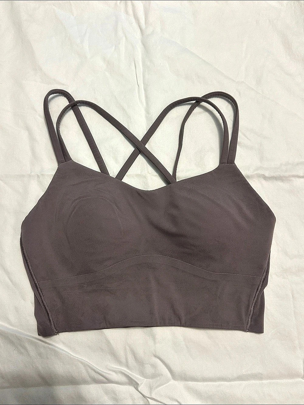 Lululemon Like a Cloud Bra *Long Line Sports Bra in Lavender/Purple color